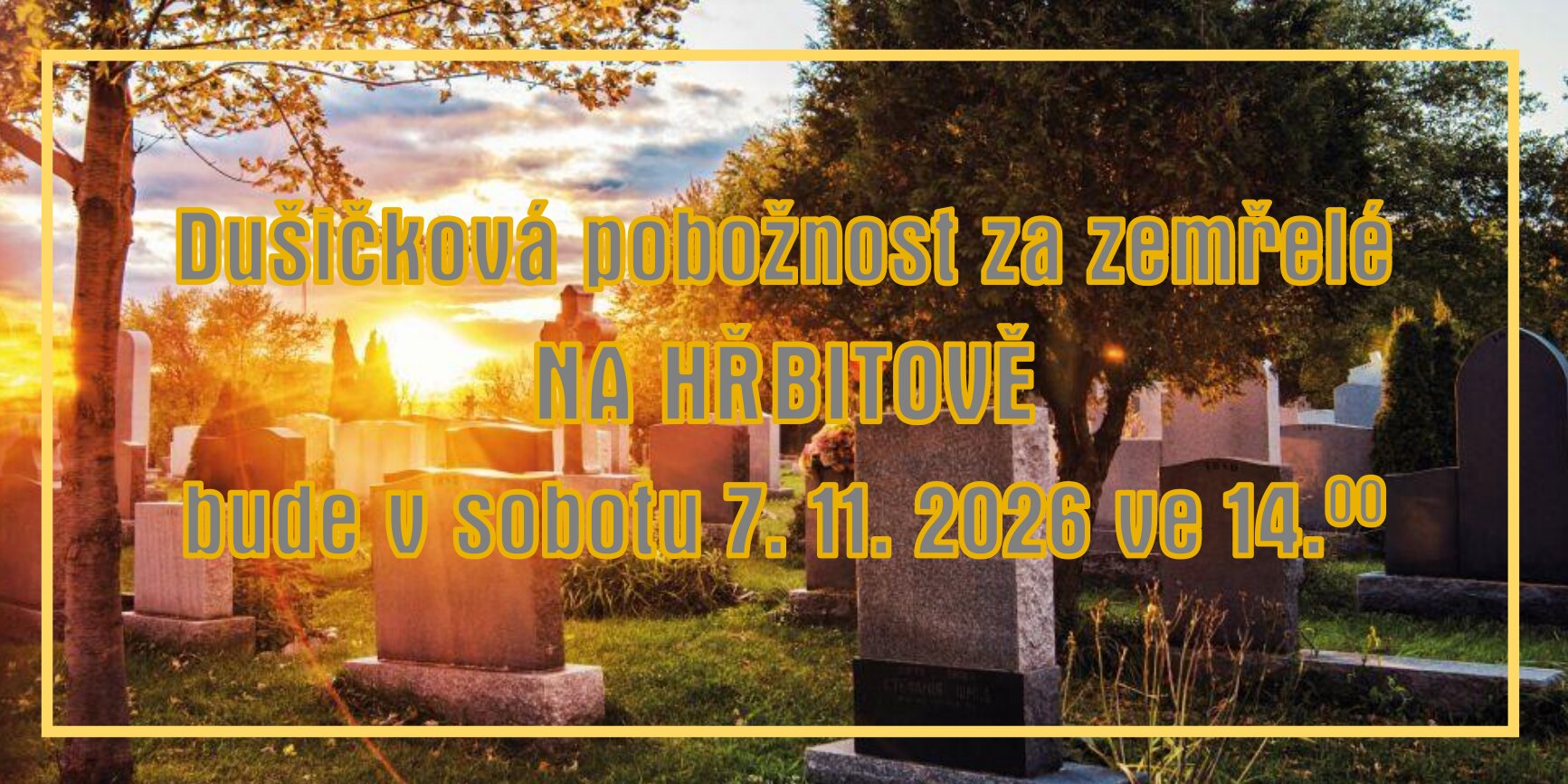 Pobožnost na hřbitově Pobožnost na hřbitově